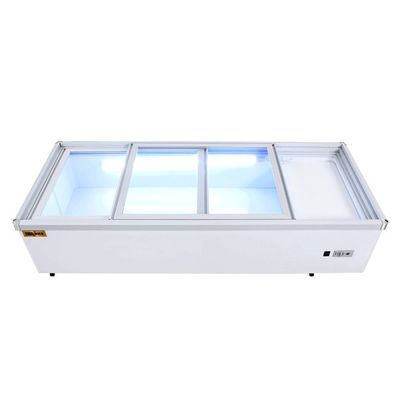 220V Glass Door Table Top Fridge Removable Countertop Beverage Cooler