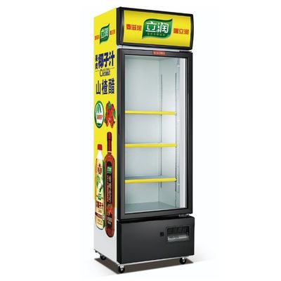 Bars Beverage Single Door Upright Cooler Refrigerator Commercial Direct Cooling