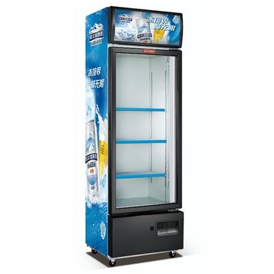 Tall Commercial Single Door Upright Display Freezer 270L Sleek Design