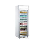 Vertical ABS Plastic Inner Beverage Cooler Refrigerator , Upright Dispay Fridge With Low Energy Consumption