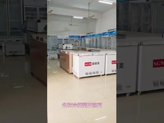 Frigorífico vertical de aço inoxidável de 40 pés cúbicos com prateleiras ajustáveis