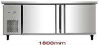 420L Stainless Steel Commercial Kitchen Refrigerator / Undercounter Refrigerator Manual Defrost Type With Double Doors